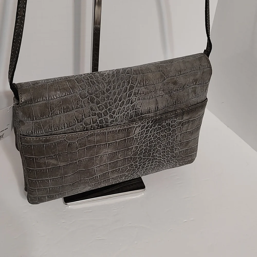 New Gray Cosmopolitan Crossbody Clutch Bag